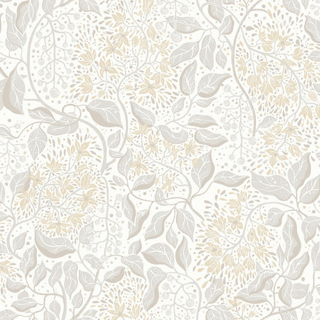 A-Street Prints Turi Khaki Twining Vines Wallpaper