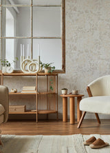 A-Street Prints Turi Khaki Twining Vines Wallpaper