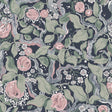A-Street Prints Kort Dark Blue Fruit and Floral Wallpaper