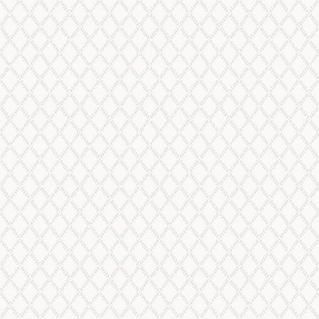 A-Street Prints Trevor White Leaf Trellis Wallpaper