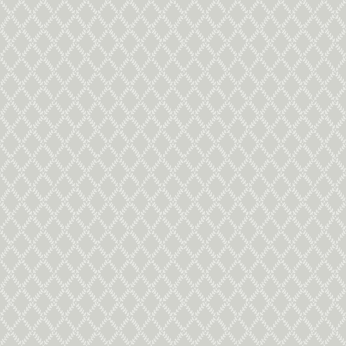 A-Street Prints Trevor Grey Leaf Trellis Wallpaper