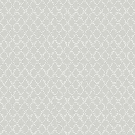 A-Street Prints Trevor Grey Leaf Trellis Wallpaper