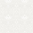 A-Street Prints Mara Light Grey Tulip Ogee Wallpaper