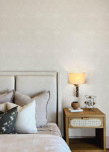 A-Street Prints Mara Light Grey Tulip Ogee Wallpaper