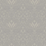 A-Street Prints Mara Grey Tulip Ogee Wallpaper