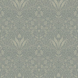 A-Street Prints Mara Green Tulip Ogee Wallpaper