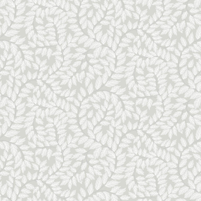 A-Street Prints Lindlöv Grey Leafy Vines Wallpaper