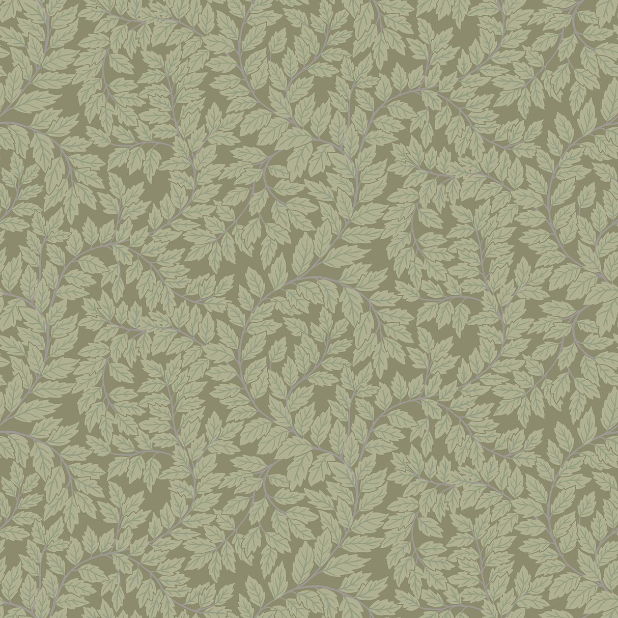 A-Street Prints Lindlöv Moss Leafy Vines Wallpaper