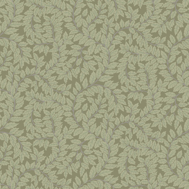 A-Street Prints Lindlöv Moss Leafy Vines Wallpaper
