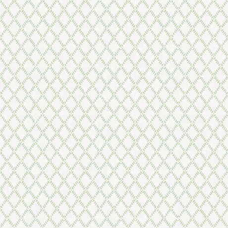 A-Street Prints Trevor Sage Leaf Trellis Wallpaper