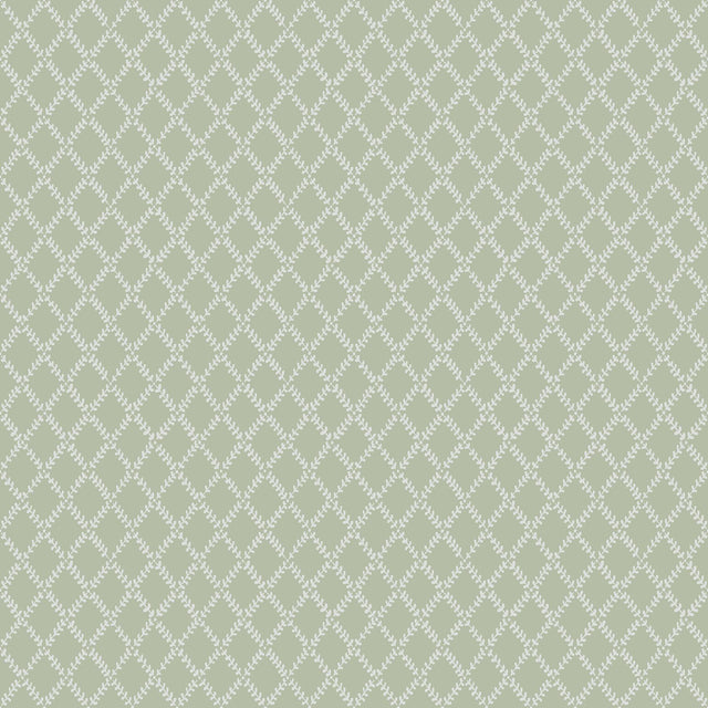 A-Street Prints Trevor Moss Leaf Trellis Wallpaper