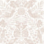 A-Street Prints Nestle Pink Bird Block Print Wallpaper
