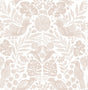 A-Street Prints Nestle Pink Bird Block Print Wallpaper