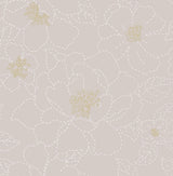 A-Street Prints Gardena Lavender Embroidered Floral Wallpaper