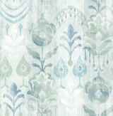 A-Street Prints Pavord Green Floral Shibori Wallpaper