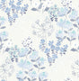 A-Street Prints Cultivate Blue Springtime Blooms Wallpaper