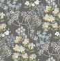 A-Street Prints Cultivate Grey Springtime Blooms Wallpaper