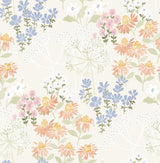 A-Street Prints Cultivate Pastel Springtime Blooms Wallpaper