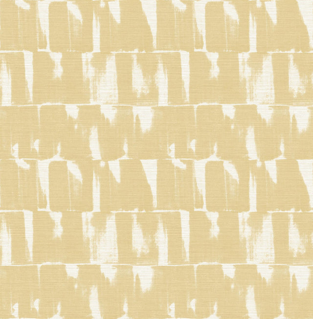 A-Street Prints Bancroft Gold Artistic Stripe Wallpaper