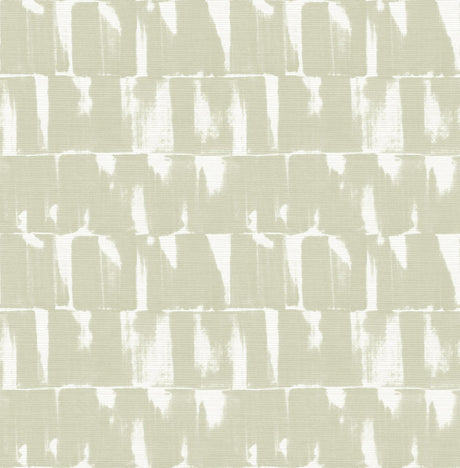 A-Street Prints Bancroft Sage Artistic Stripe Wallpaper