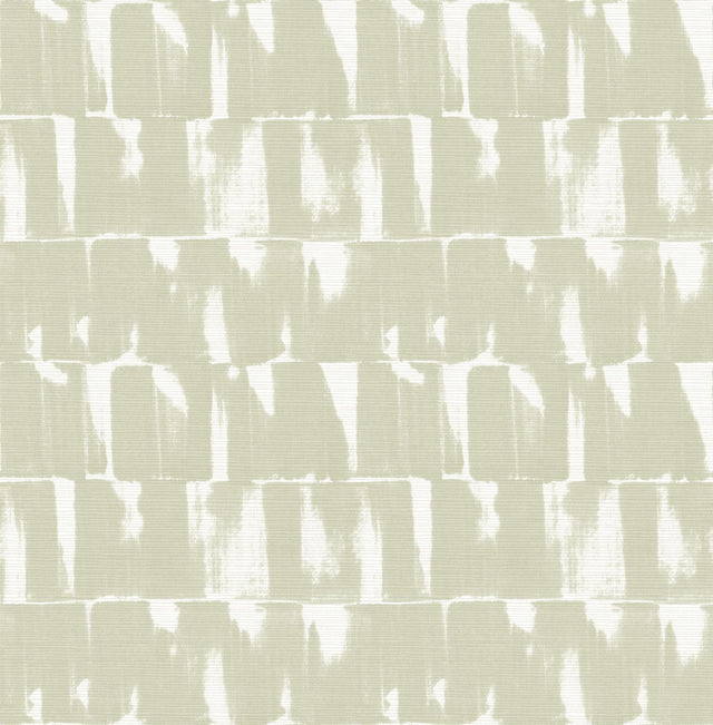 A-Street Prints Bancroft Sage Artistic Stripe Wallpaper