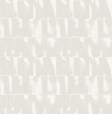 A-Street Prints Bancroft Dove Artistic Stripe Wallpaper