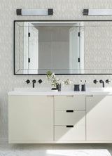 A-Street Prints Bancroft Dove Artistic Stripe Wallpaper