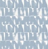 A-Street Prints Bancroft Blue Artistic Stripe Wallpaper
