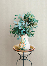 A-Street Prints Lawndale Stone Textured Pinstripe Wallpaper