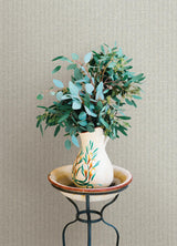 A-Street Prints Lawndale Taupe Textured Pinstripe Wallpaper