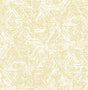 A-Street Prints Retreat Yellow Quilted Geometric Wallpaper