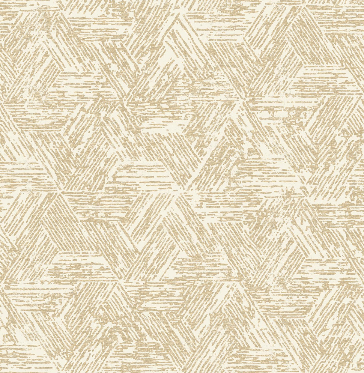 A-Street Prints Retreat Light Brown Quilted Geometric Wallpaper