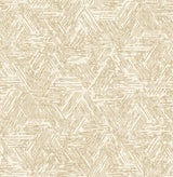 A-Street Prints Retreat Light Brown Quilted Geometric Wallpaper