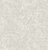 A-Street Prints Retreat Grey Quilted Geometric Wallpaper
