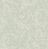 A-Street Prints Retreat Sea Green Quilted Geometric Wallpaper