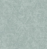 A-Street Prints Retreat Denim Quilted Geometric Wallpaper