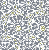 A-Street Prints Divine Slate Abstract Medallion Wallpaper