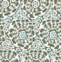 A-Street Prints Divine Green Abstract Medallion Wallpaper
