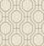 A-Street Prints Manor Taupe Geometric Trellis Wallpaper