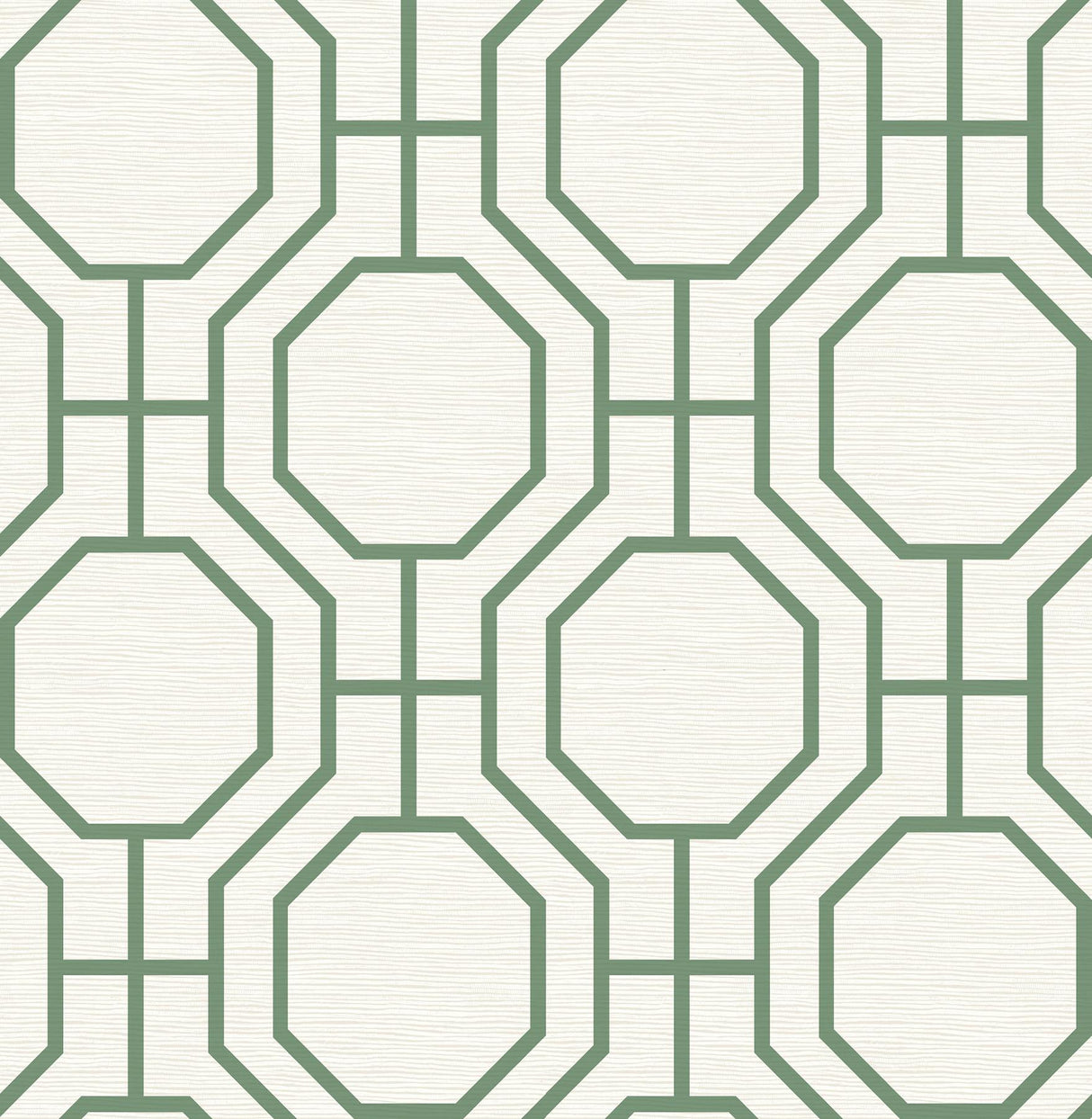 A-Street Prints Manor Green Geometric Trellis Wallpaper