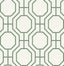 A-Street Prints Manor Green Geometric Trellis Wallpaper