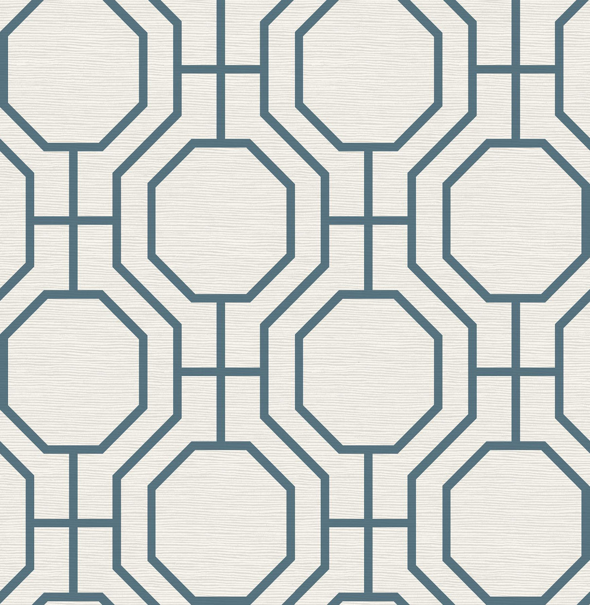 A-Street Prints Manor Blue Geometric Trellis Wallpaper