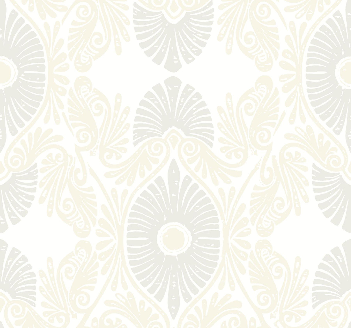 A-Street Prints Villa Bone Embellished Ogee Wallpaper