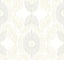 A-Street Prints Villa Bone Embellished Ogee Wallpaper
