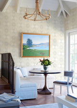 A-Street Prints Villa Bone Embellished Ogee Wallpaper