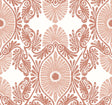 A-Street Prints Villa Raspberry Embellished Ogee Wallpaper