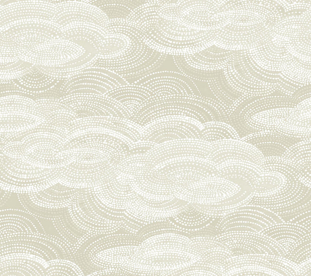 A-Street Prints Vision Pearl Stipple Clouds Wallpaper