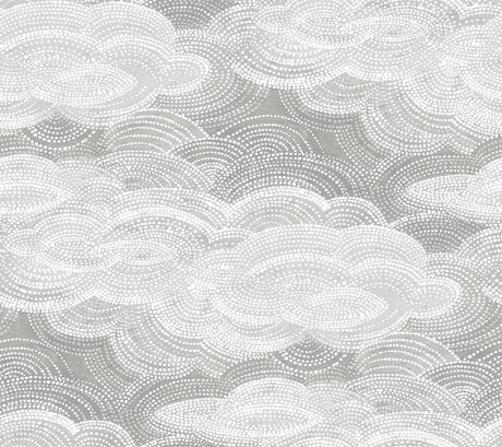 A-Street Prints Vision Grey Stipple Clouds Wallpaper