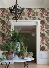 A-Street Prints Medellin Neutral Rainforest Floor Wallpaper