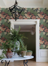 A-Street Prints Medellin Black Rainforest Floor Wallpaper